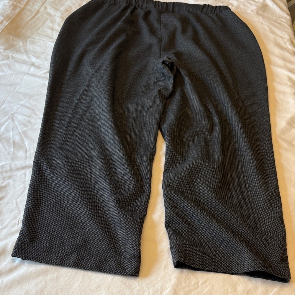 croft & barrow Tweed Like Wide-Leg Pull-On Pants croft & barrow Size: 20W Short - Picture 9 of 9